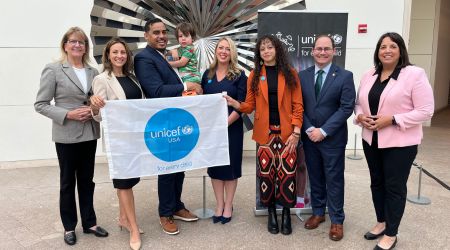 Salem officials at UNICEF Child Friendly Initiative Event