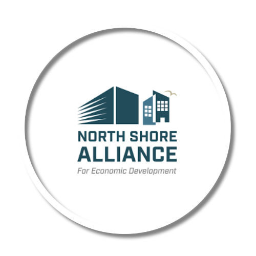 North Shore Alliance for Economic Development Logo in Circle
