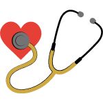 Icon showing stethoscope and heart
